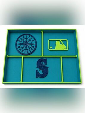 Seattle Kraken MLB Pocket Dump Tray - For Keys, Wallet, Money, Etc